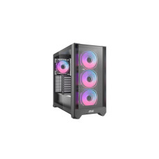 Корпус 2E GAMING Dominator Pro G2302B, без БЖ 2xUSB3.0, 1xUSBType-C, 4x120мм ARGB, VGA 380мм, LCS ready, контролер з пультом, TG Side Panel, TG/Mesh Front panel, ATX, чорний
