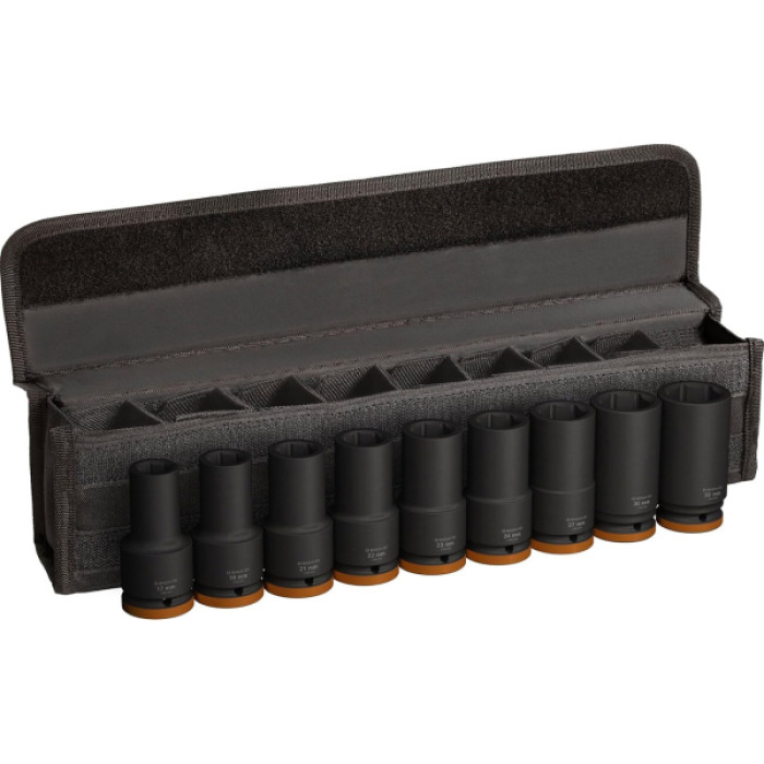 Набір ударних торцевих головок Bosch Professional Deep 9шт 3/4"