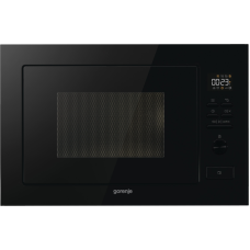 Мікрохвильова піч Gorenje вбудовувана, 25л, електр. управл., 900Вт, гриль, дисплей, чорний