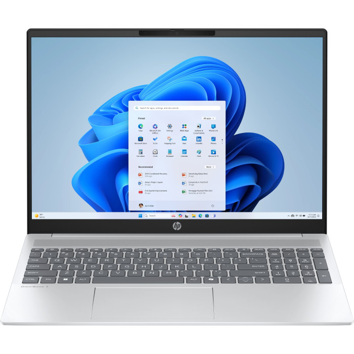 Ноутбук HP OmniBook 5 16-af1019ua 16" 2K IPS AG Intel Core Ultra 7 255U 16 ГБ LPDDR5X 512 ГБ SSD Intel Graphics, Сріблястий (16-af1019ua)