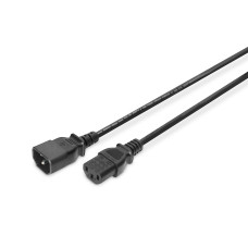 Мережевий кабель DIGITUS C14/M - C13/F, 5м, чорний