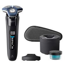 Бритва електр. Philips роторна Series 7000 SkinIQ,  бритв.головок-4, Li-Ion, сух.+волог., індикатор заряду, тример, чохол, чорний