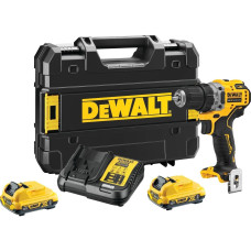 Дриль-шурупокрут DeWalt безщітковий XR Li-Ion 12В акб 2х2А·год 57.5Нм 425-1500об/хв патрон 10мм ЗП кейс 1.1кг