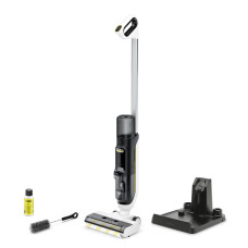 Пилосос Karcher безпровідний FCV 3, 160Вт, конт пил -0.45л, вода -0.8л, автон. робота до 30хв, вага-3.7кг, 3в1, білий