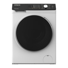 Прально-сушильна машина Hitachi фронтальна, 8(5)кг, 1400, A, 60см, дисплей, пара, інвертор, білий