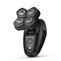 Бритва електр. для голови  Philips роторна Pro Series 5000, бритв.головок-4, Li-Ion, сух.+волог., чорний