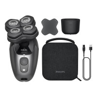 Бритва електр. для голови  Philips роторна Pro Series 7000,  бритв.головок-4, Li-Ion, сух.+волог., кейс для збреріг., чорний