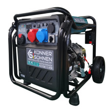 Генератор інверторний бензиновий Konner&Sohnen KS 8100iE 1/3 ATSR 230/400В 8/8.5кВт АВР(ATS) електростартер 68кг