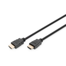 Кабель DIGITUS HDMI (M/M), 4K@60Гц, Ultra HD, Premium, тип A, w/Ethernet, золото, 2м, чорний