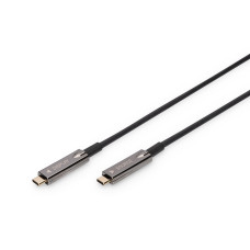 Кабель DIGITUS USB-C UHD 4K, AOC hybrid-fiber, type C M/M, 10м, чорний