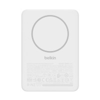 Акумулятор портативний літій-іонний Power Bank Belkin 5000мА·год, Slim Magnetic, білий