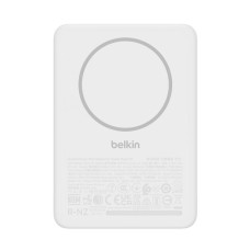 Акумулятор портативний літій-іонний Power Bank Belkin 5000мА·год, Slim Magnetic, білий