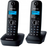 Радіотелефон DECT Panasonic KX-TG1612UAH, чорно-сірий