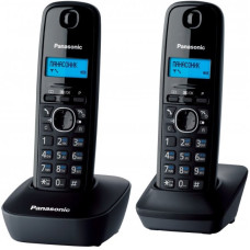 Радіотелефон DECT Panasonic KX-TG1612UAH, чорно-сірий